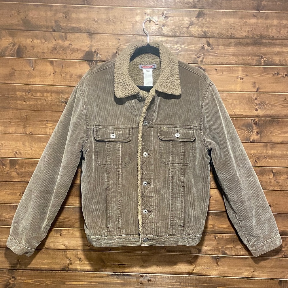 Red Squad Light Brown Corduroy Jacket – Size Medium